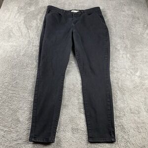 Levi‎ Strauss Signature Jeans Womens 16M Black High Rise Skinny